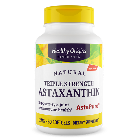 Healthy Origins - Astaxanthin (Complex), Triple Strength, 12mg