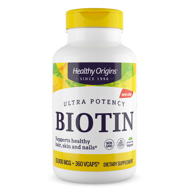 Healthy Origins - Biotin (B7), 10,000mcg