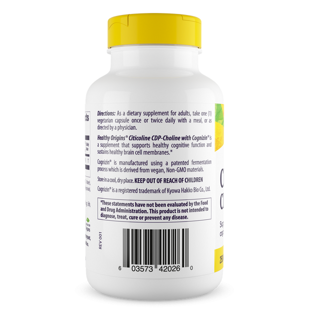 Healthy Origins - Cognizin (Citicoline), 250mg