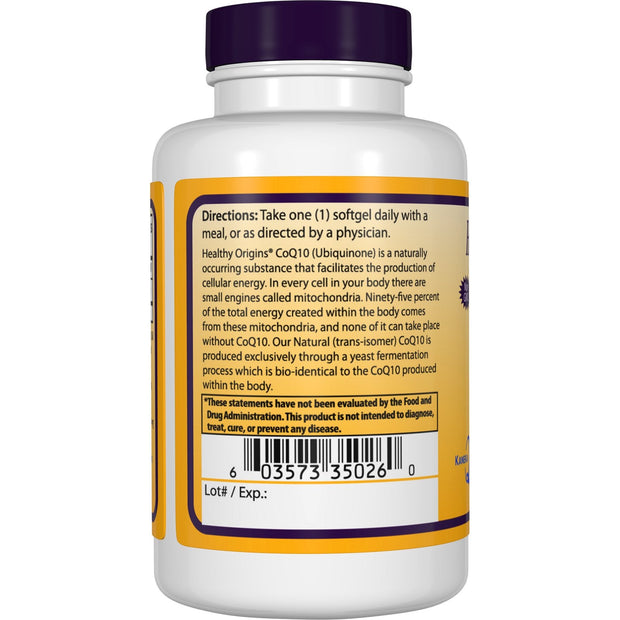 Healthy Origins - CoQ10 (Kaneka Q10™), 400mg