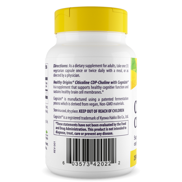 Healthy Origins - Cognizin (Citicoline), 250mg