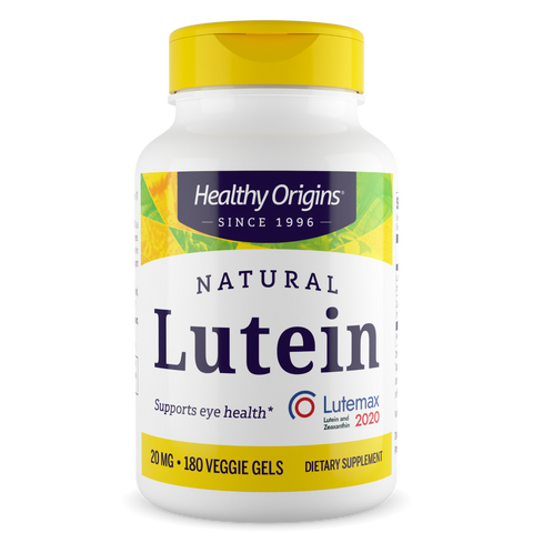 Healthy Origins - Lutein (Lutemax® 2020), 20mg - Veggie Gels