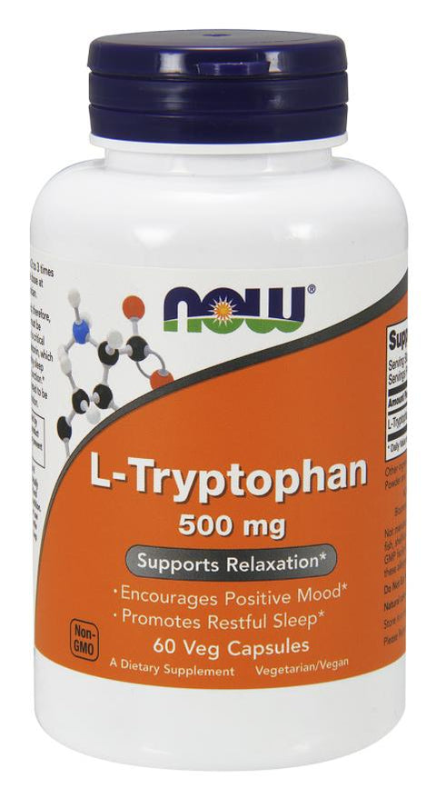 NOW - L-Tryptophan 500 mg - 60 Veg Capsules