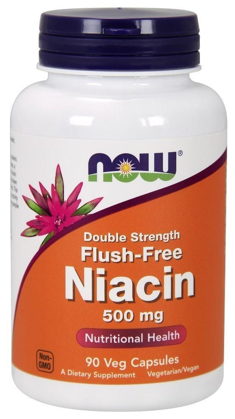 NOW - Flush-Free Niacin 500 mg 90 Veg Caps