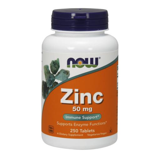 NOW - Zinc Gluconate 50 mg, 250 Tabs