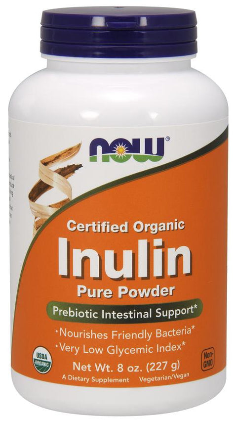 NOW - Inulin Powder, Certified Organic 227g