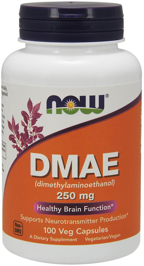 NOW - DMAE 250 mg, 100 Veg Caps