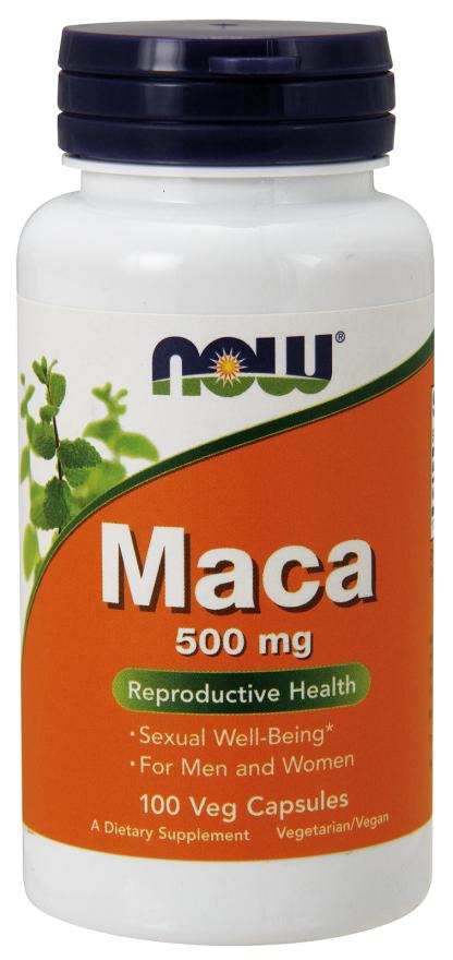 NOW - Maca 500 mg, 100 Veg Caps