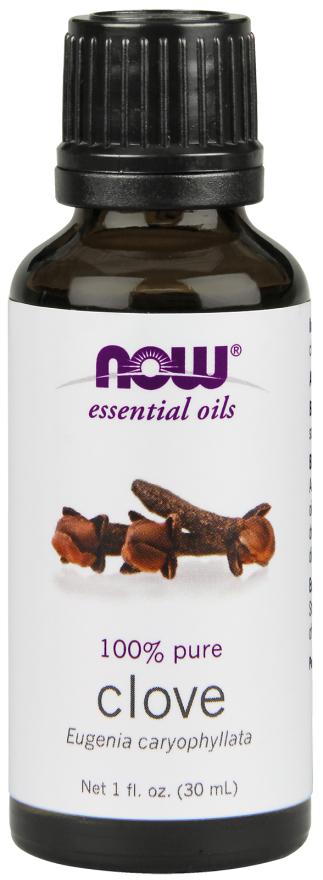 NOW - Essential Oils 100% Pure Clove, 1oz 30ml, Eugenia Caryophyllata