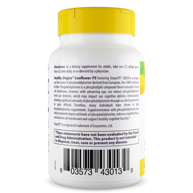 Healthy Origins - PS (Phosphatidylserine), 100mg