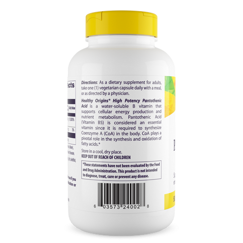 Healthy Origins - Pantothenic Acid 500 mg