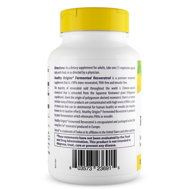 Healthy Origins - Resveratrol, 300mg (Trans-Resveratrol)