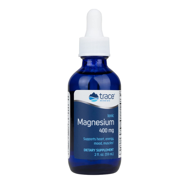 Trace Minerals - Liquid Ionic Magnesium, Supports Heart Health, 400mg