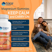 Trace Minerals - Magnesium Gummies, Stress relief & Calming sleep aid, Tangerine 120ct