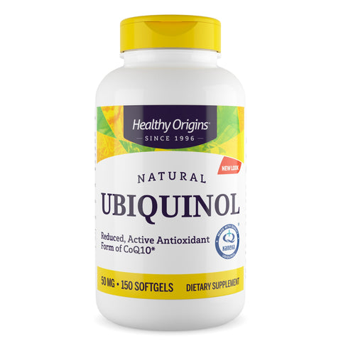 Healthy Origins - Ubiquinol, 50mg (Active form of CoQ10)