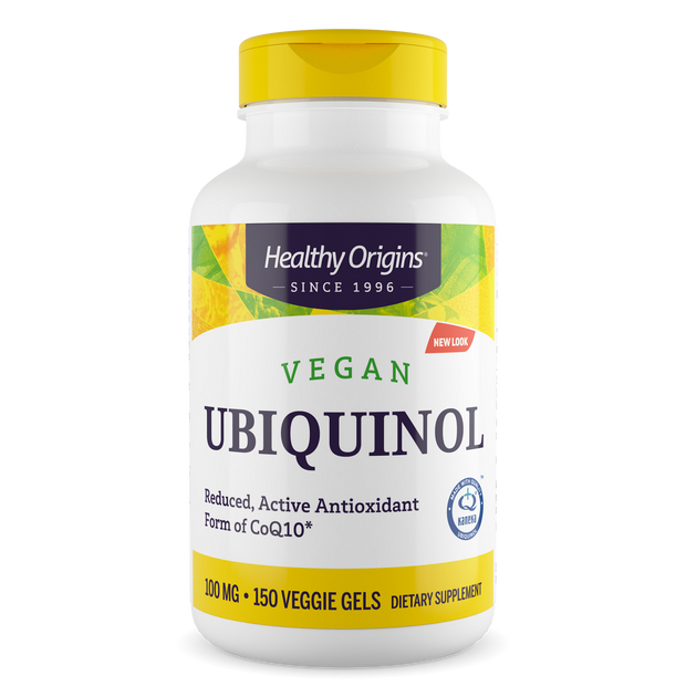 Healthy Origins - Ubiquinol, Vegan 100 mg ( Active form of CoQ10)