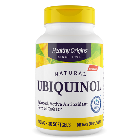 Healthy Origins - Ubiquinol, 200mg (Active form of CoQ10)