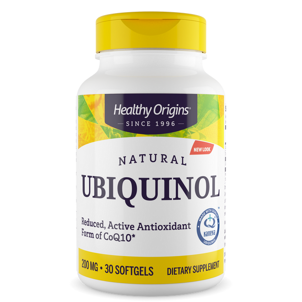 Healthy Origins - Ubiquinol, 200mg (Active form of CoQ10)