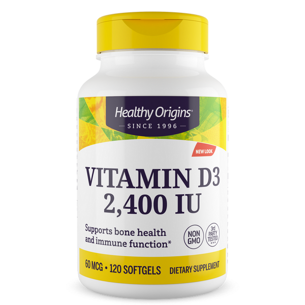 Healthy Origins - Vitamin Dз Gels, 2,400 IU (Lanolin)