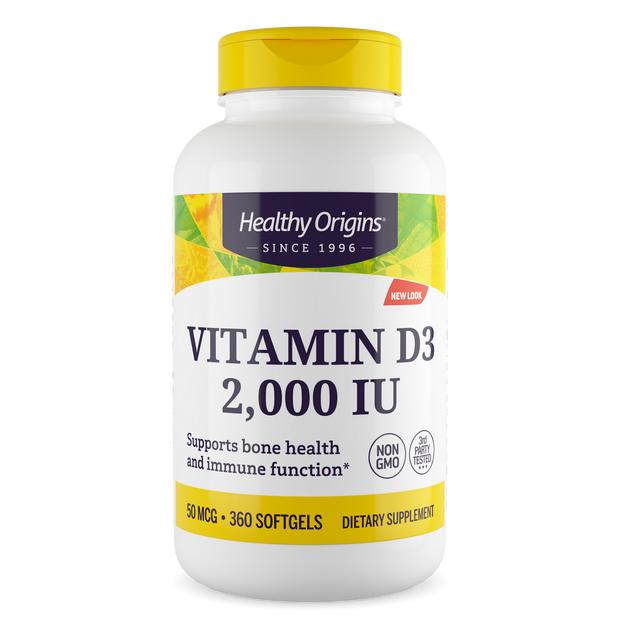 Healthy Origins - Vitamin Dз Gels, 2,000 IU (Lanolin)