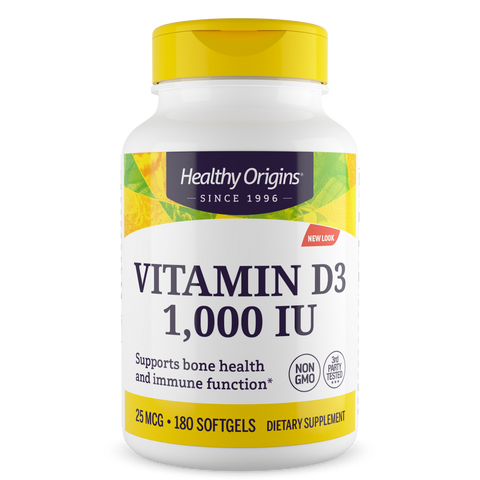 Healthy Origins - Vitamin Dз Gels, 1,000 IU (Lanolin)