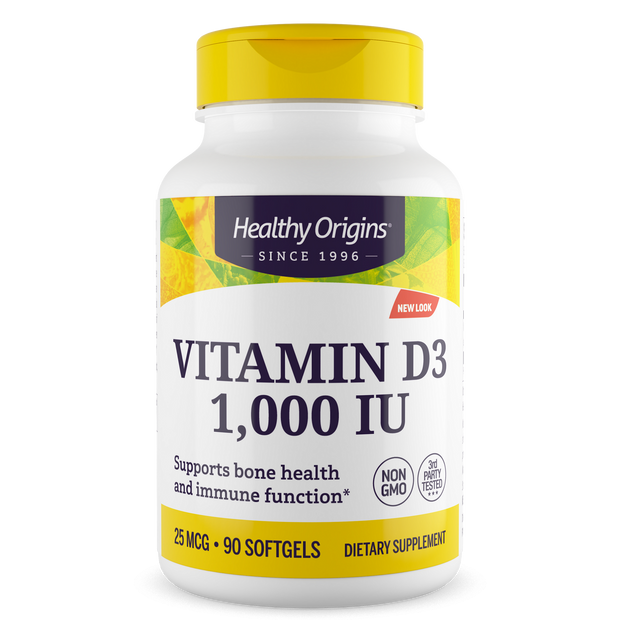 Healthy Origins - Vitamin Dз Gels, 1,000 IU (Lanolin)