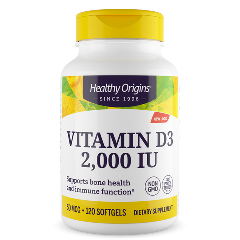 Healthy Origins - Vitamin Dз Gels, 2,000 IU (Lanolin)