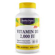 Healthy Origins - Vitamin Dз Gels, 2,000 IU (Lanolin)