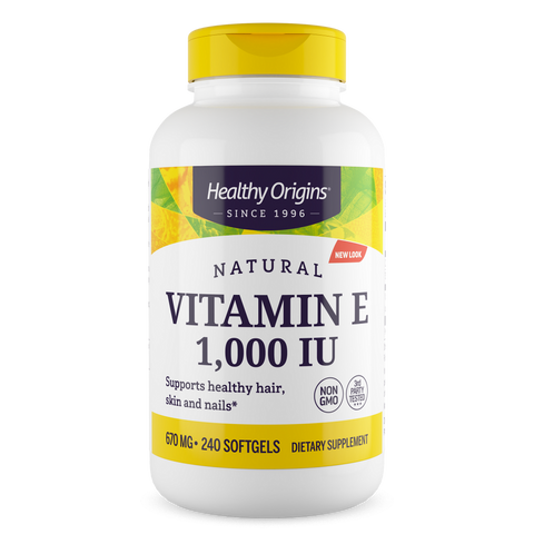 Healthy Origins - Vitamin E, 1000 IU (Natural) Mixed Toco.