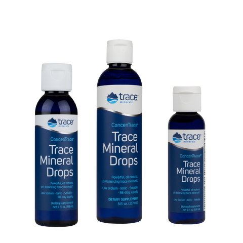 Trace Minerals - ConcenTrace® Trace Mineral Drops, Mineral Complex - 3 Sizes