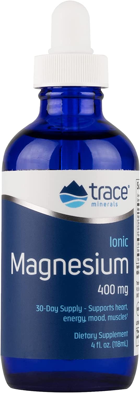 Trace Minerals - Liquid Ionic Magnesium, Supports Heart Health, 400mg