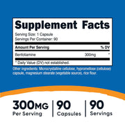 Nutricost - Benfotiamine Capsules, 300 MG - 90 Capsules