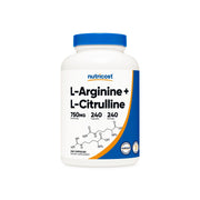 Nutricost - L-Arginine + L-Citrulline, 240 Capsules