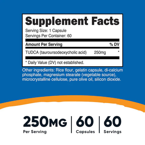 Nutricost - Tudca 250mg; 60 Caps