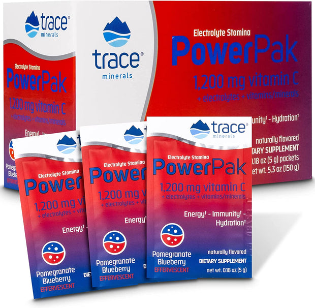 Trace Minerals - Power Pak, Elecrolyte Stamina, 30 pack