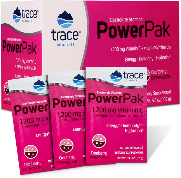 Trace Minerals - Power Pak, Elecrolyte Stamina, 30 pack